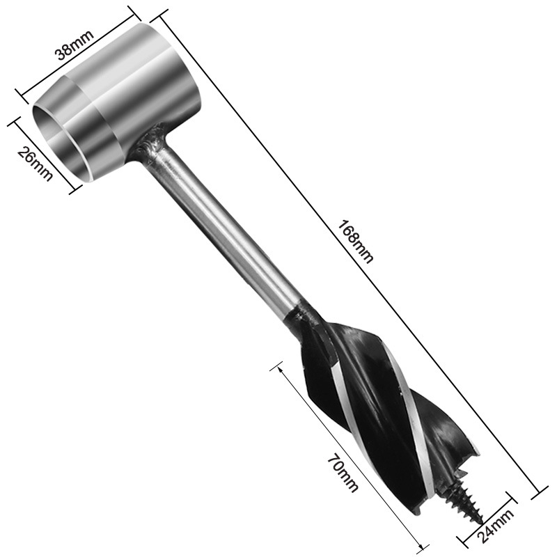 Outdoor survival drill woodworking hand drill camping handmade drill bit stick drill Wood drilling firewood splitting tool suit