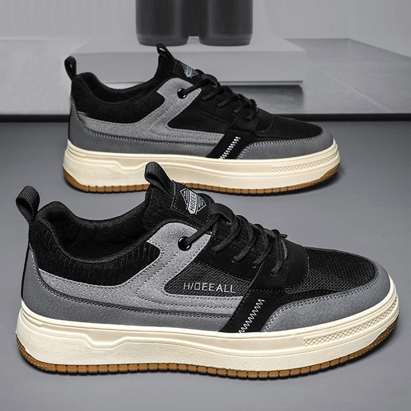 Men's shoes Autumn 2023 new men's board shoes men's Korean-style fashionable all-match non-slip wear-resistant sports casual leather shoes