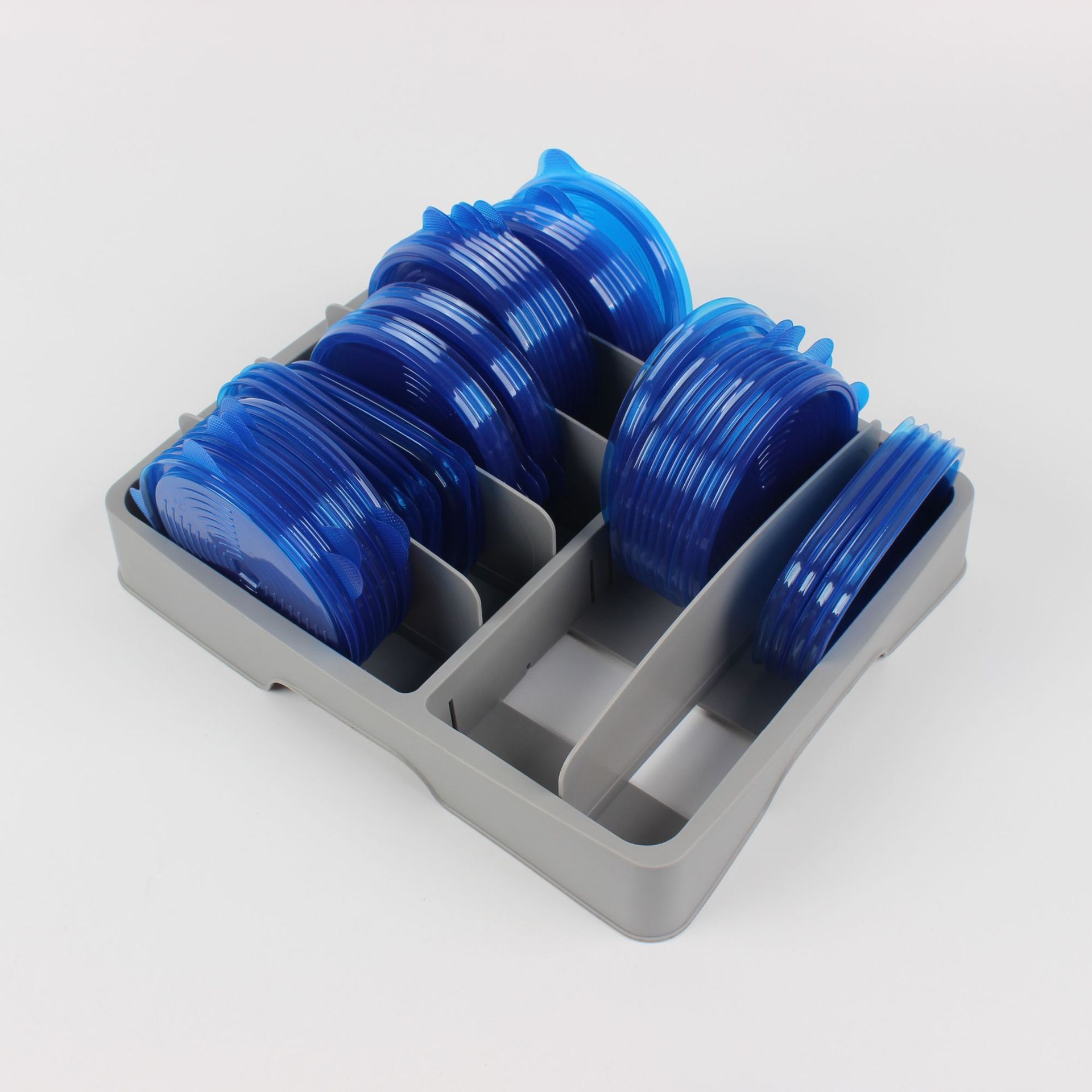 Container Lid Storage Box Preservation Lid Storage Adjustable Plastic Lid Storage Suitable for Kitchen Storage Rack