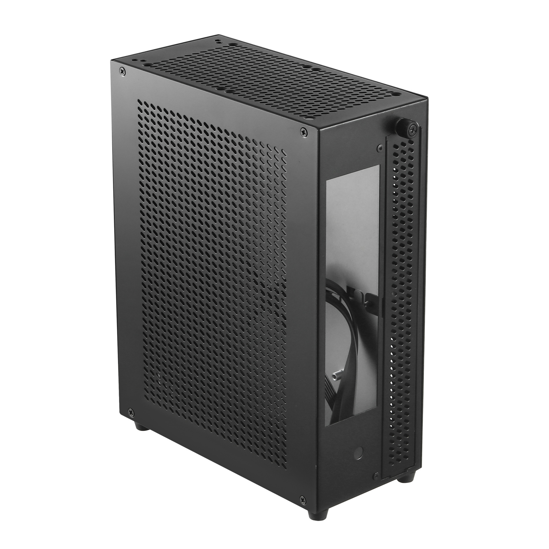 SKTC NS01 desktop dual 3.5 "hard disk hot plug ITX mini NAS chassis DC power supply mode