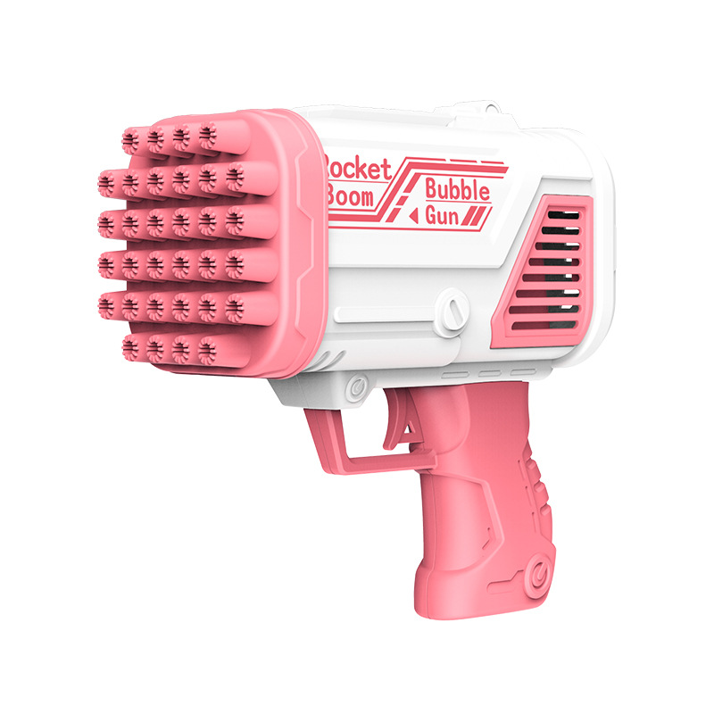 childrens-handheld-32-hole-rocket-launcher-bubble-machine-gatling-bubble-gun-toy-stall-toy-maker-fun-outdoor-play