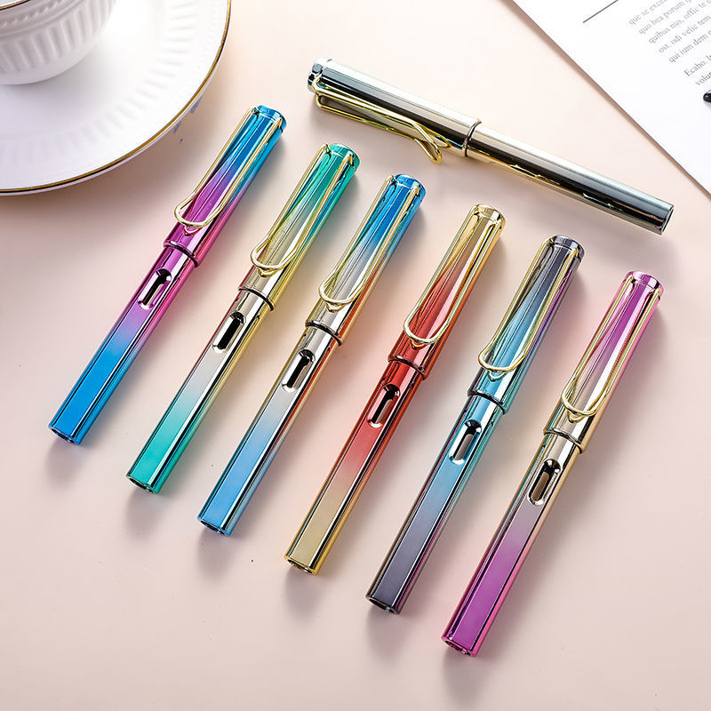 Students Zhengzi pen wholesale color ink bag ink absorption dual-purpose Calligraphy Office logo advertising gift pen