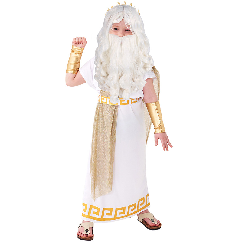 Halloween foreign trade style children's day role playing ancient Greek myth Zeus costume Rome suit