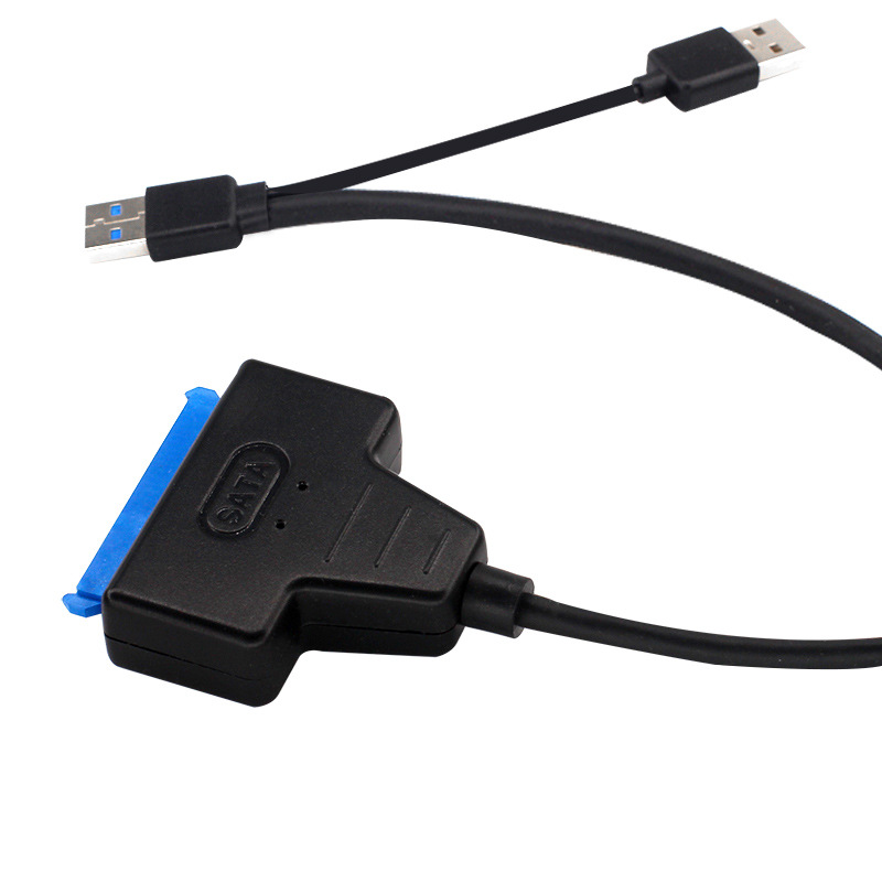 USB3.0 easy drive line to SATA mechanical disk solid state hard disk SSD/HHD easy drive line with DC power supply port