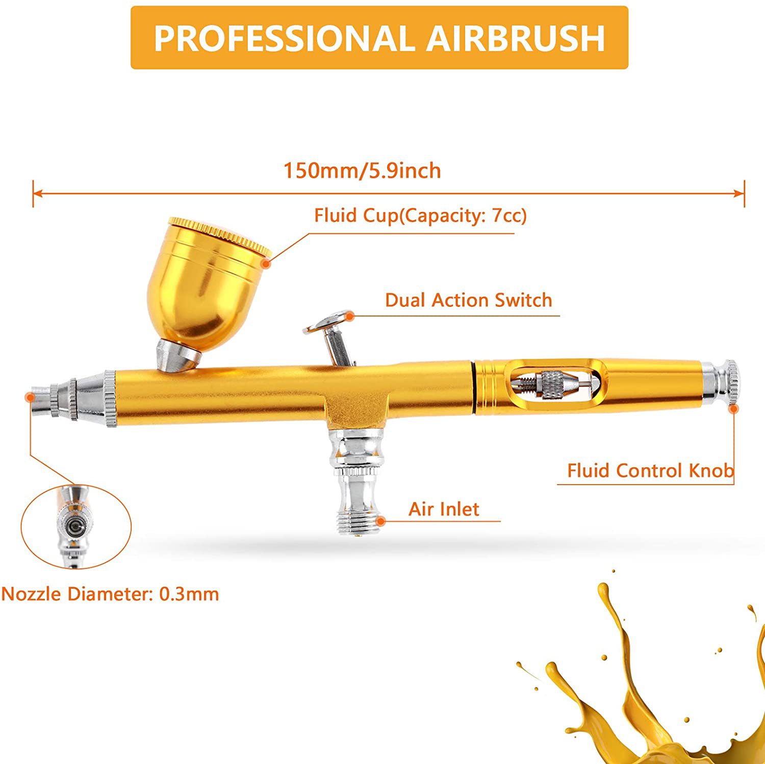 130 Model Spray Pen air pump novice painting spray gun spray pump wall painting furniture repair cake making