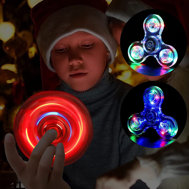 クロスボーダー透明水晶ジャイロ指先ジャイロ発光handspinner指ジャイロ児童露店玩具|undefined
