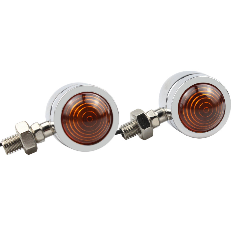 Harley motorcycle modified fog light motorcycle mini turn signal motorcycle brake light small retro turn light