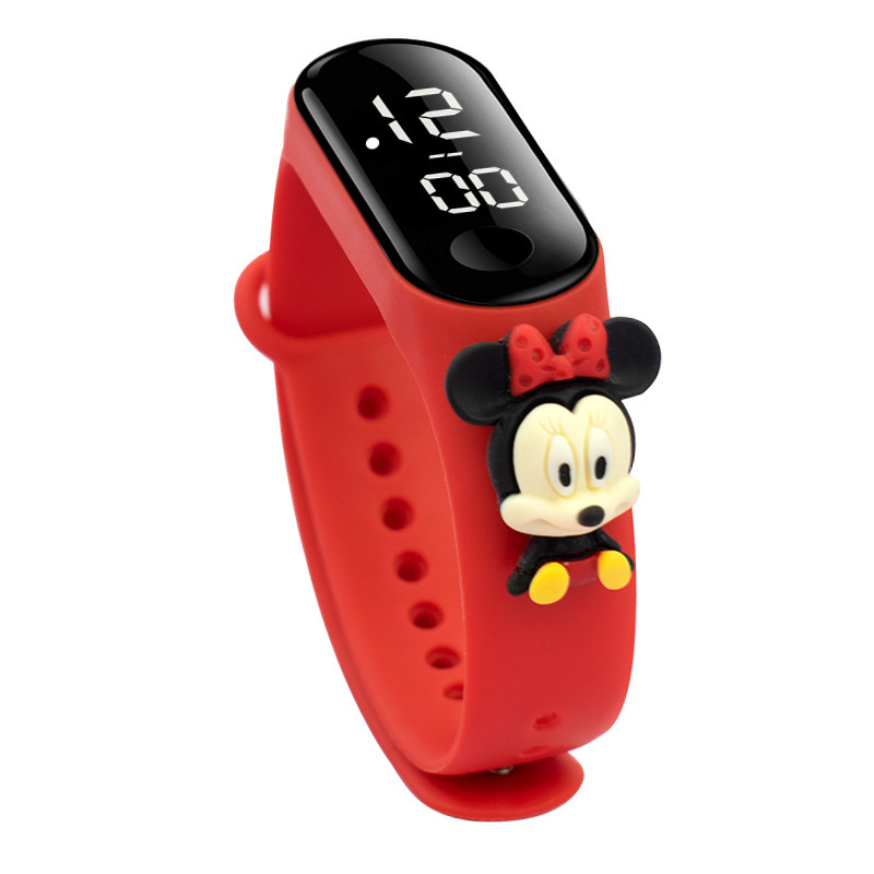 Internet Celebrity Cartoon LED Doll Electronic Watch Children's Men's and Women's Students Watch Touch Waterproof Handring Watch Gift