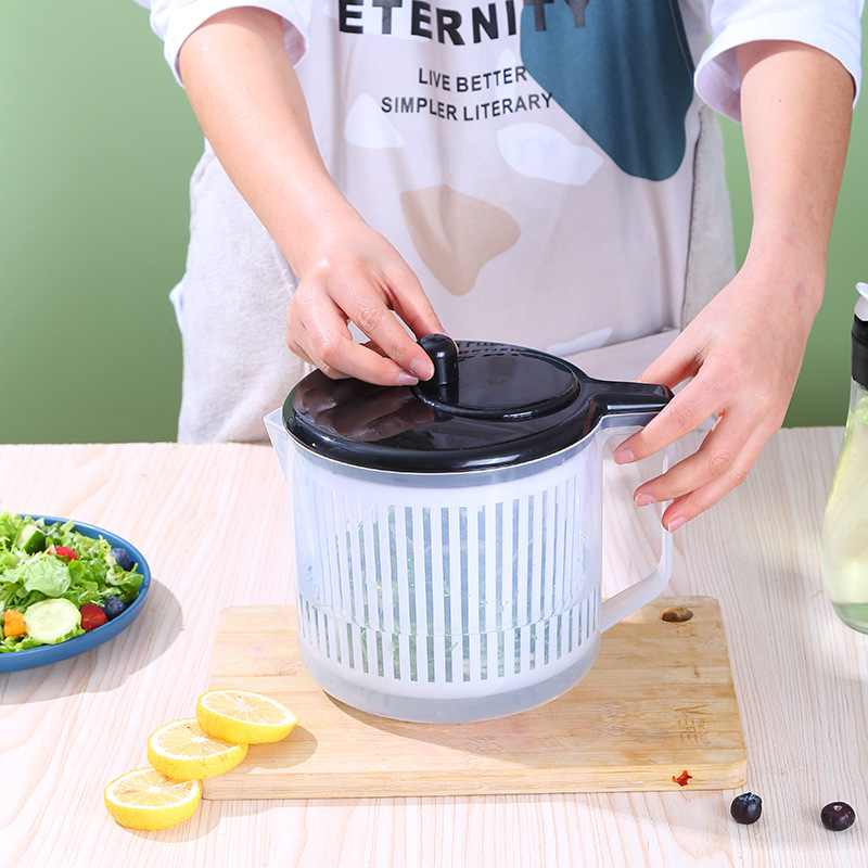 蔬菜脱水器家用沙拉甩干机多功能滤水挤水器沥水篮厨房用品批发