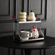 Double-ball Middle-style Iron Desktop Water Cup Storage Rack Table Bedroom Bathroom Kitchen Acrylic Storage Rack