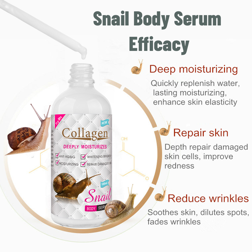 Cross-border snail Body essence milk moisturizing brightening liquid Body care Body milk wholesale Body serum