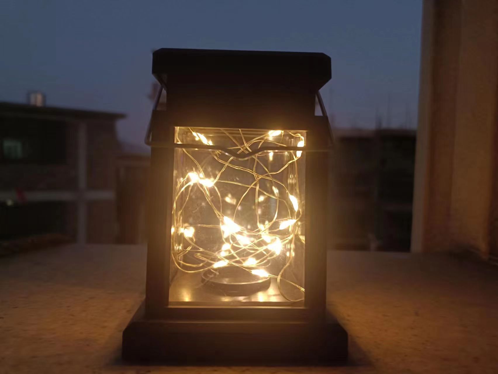Solar Palace Light Candle Color Line Light Outdoor Small Palace Light Landscape Solar Small Wind Light Portable Light Solar Hanging