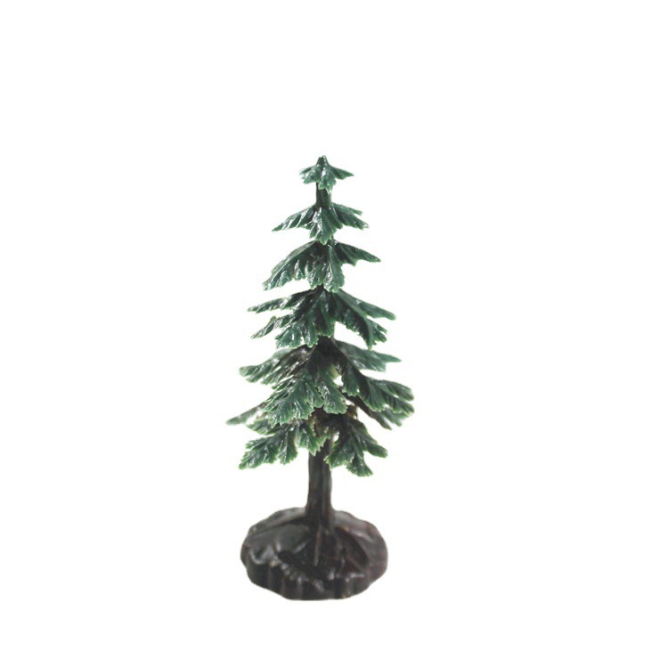 7センチの高さのプラスチックの小さいクリスマスツリーはクリスマスの工芸の偽の木の6層の松の塔の砂の皿を飾って木を飾ります。|undefined
