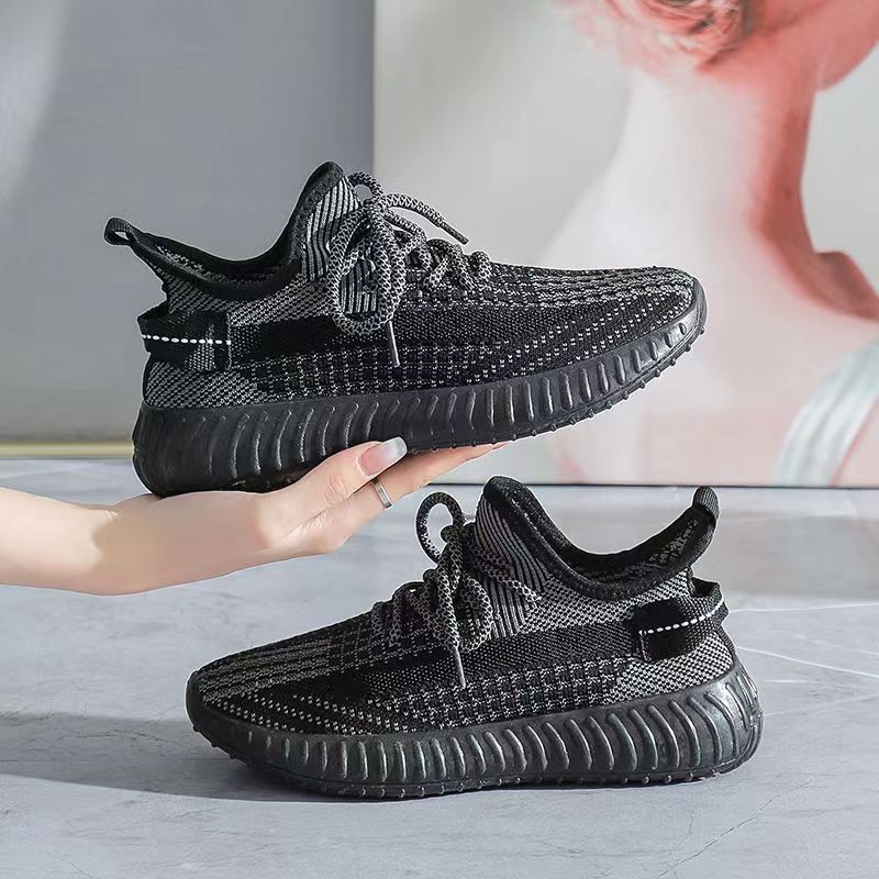 Coconut Shoes Women's Summer 2024 New Style Mesh Shoes Flying Woven Breathable Mesh Women's Shoes Sneakers Casual Running Shoes Trendy Shoes