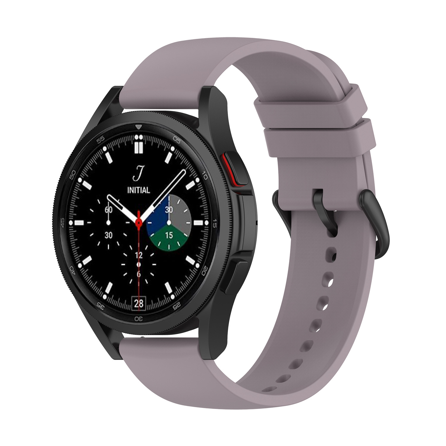 For Samsung galaxy watch6/5/4 round tail silicone strap Huawei watch4 strap 20/22mm