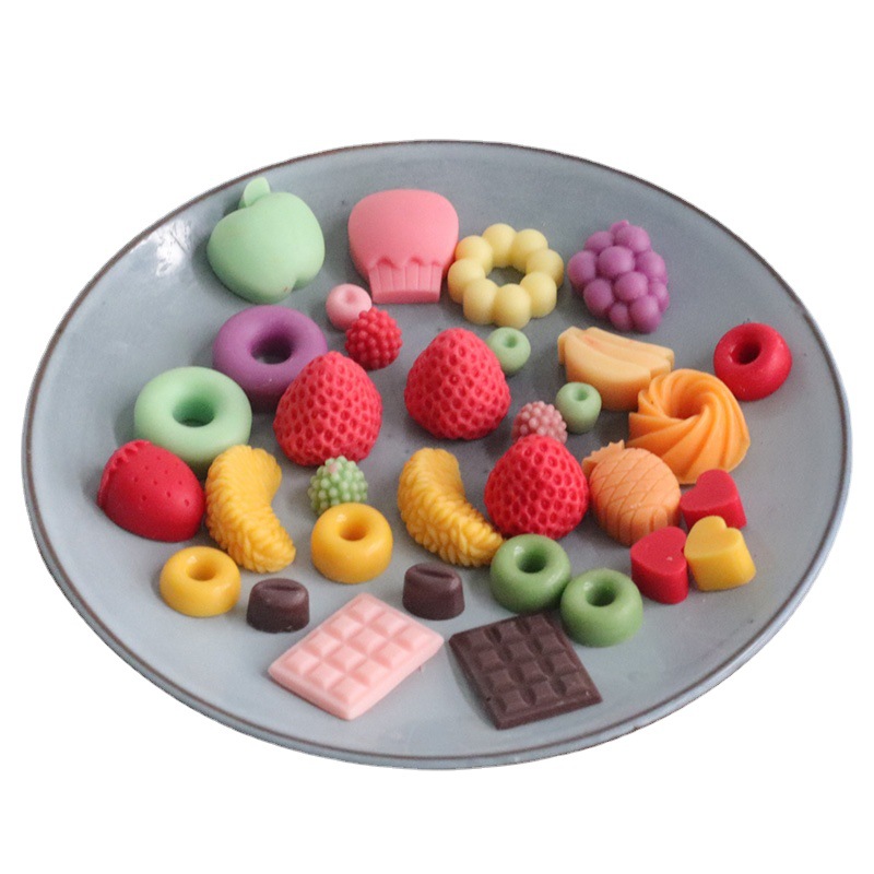 Meimuer variety of combination noodles Cake Fruit Strawberry love diy aromatherapy candle decorative silicone mold