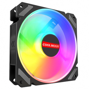 COOLMOON quiet moon chassis cooling fan 12cm desktop computer adjustable speed LED luminous silent rgb fan