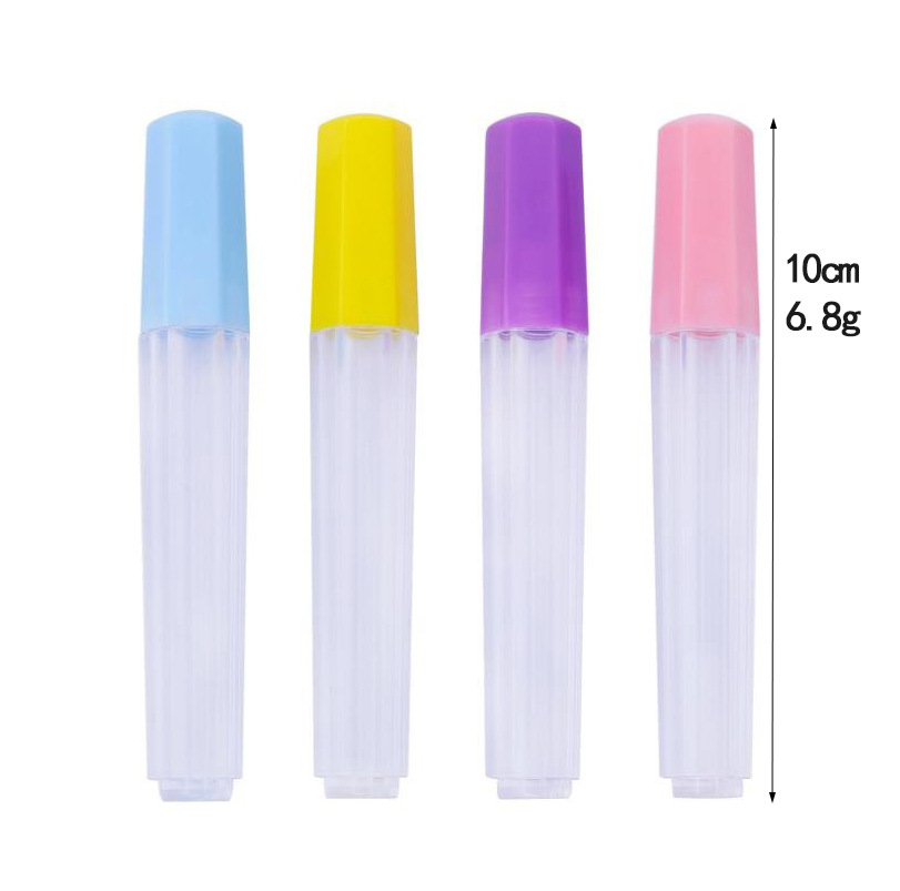 Transparent storage plastic needle bottle small storage hand sewing needle storage bottle needle bottle (four-color bottle)