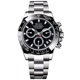 Panda di hollow-out fake mechanical watch men's real three-eye luminous calendar waterproof foreign trade cross-border TikTok fast hand