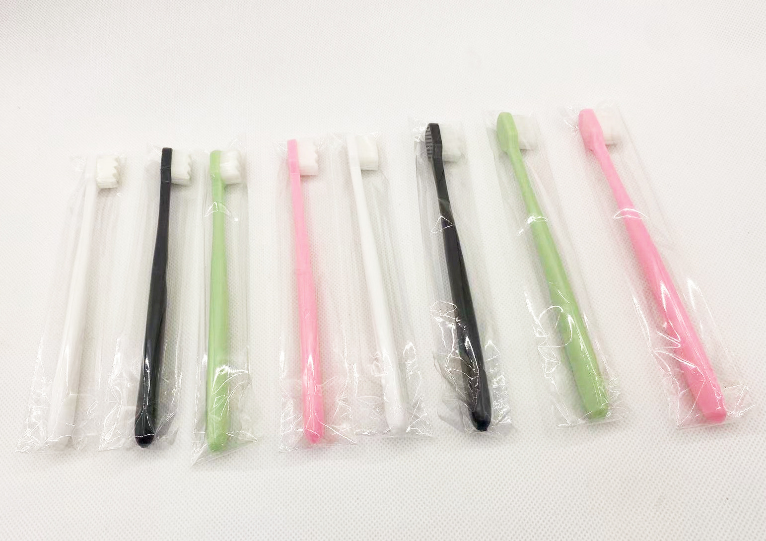 Printable logo ten thousand hair OPP bag toothbrush fine soft hair adult ten thousand hair brush student home TikTok wholesale