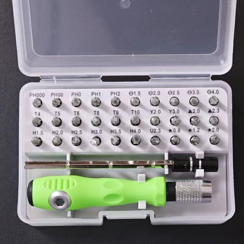 Industrial use 32-in -1 Screwdriver Set watch mobile phone disassembly and maintenance of household hardware tools multi-purpose batch