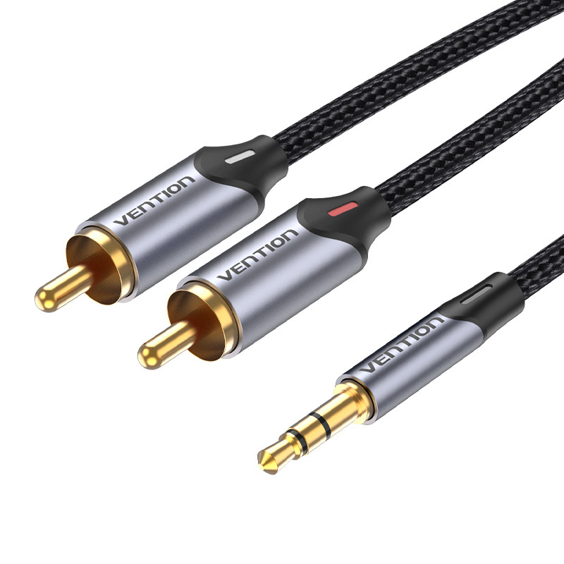 Weixun Audio Line One-to-Two 3.5mm to Double Lotus rca Plug Male-to-Male One-to-Two Interface aux Connection