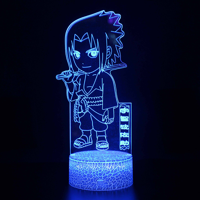 Cross-Border dedicated to Naruto Naruto Bosasuke 3d night light modeling light LED visual stereo light USB table lamp