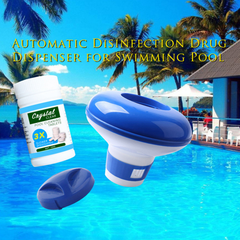 Swimming pool disinfection automatic drug dispenser pill floating cup floating dosing device effervescent tablet floating water cartridge 5 inch