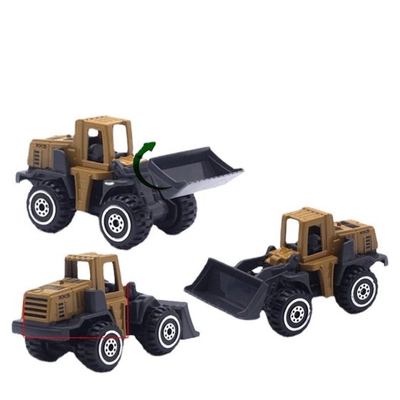1:64 simulation alloy engineering car model sliding toy car metal car children's gift single color box
