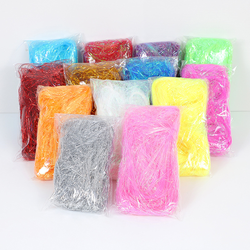 8G linear magic color silk high-end cosmetics jewelry filling material gift box filler silk raffia