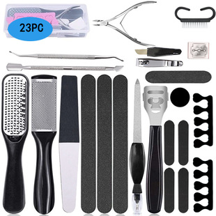 Eight-in-one foot file pedicure suit foot rub foot rub foot scraper dead skin removal pedicure tool suit