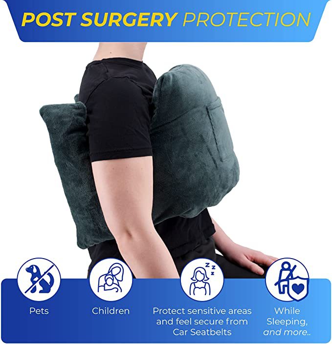For recovery after breast surgery chest pain support breast resection healing and reconstruction pillow