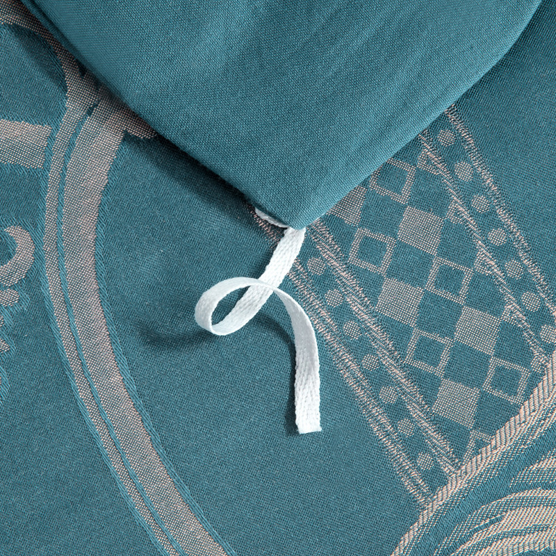 60S Simple Silk Cotton Satin Jacquard Four-piece Set Cotton Embroidered Bed Sheet Quilt Cover Nantong Home Textile Bedding