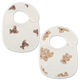 G30 teddy bear two gauze waterproof bib