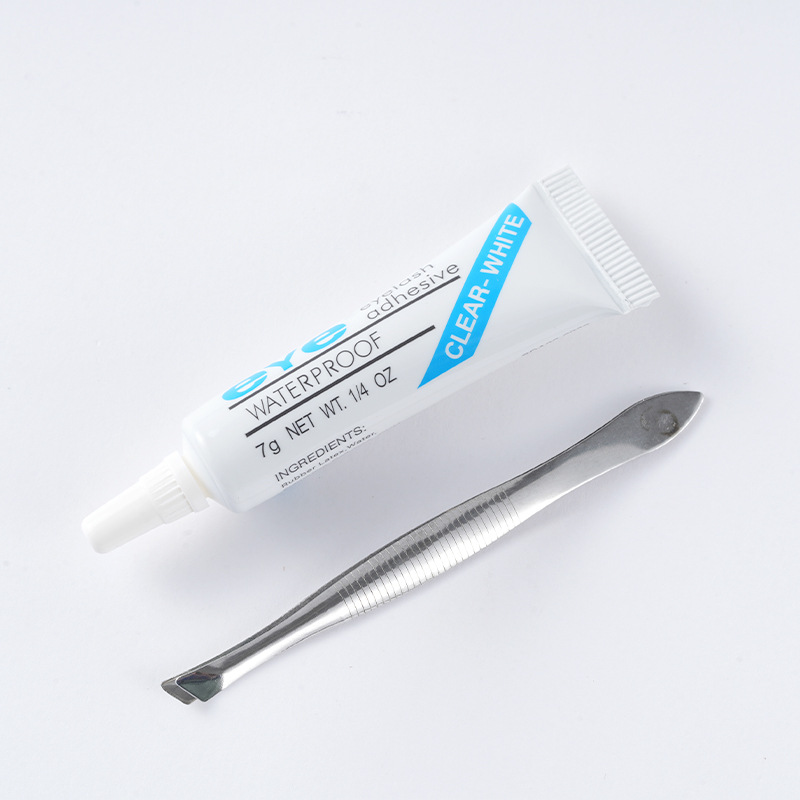 eye False Eyelash Glue 7G Traceless Natural Lasting Double Eyelid Glue Grafting Eyelash Glue Tweezers Set