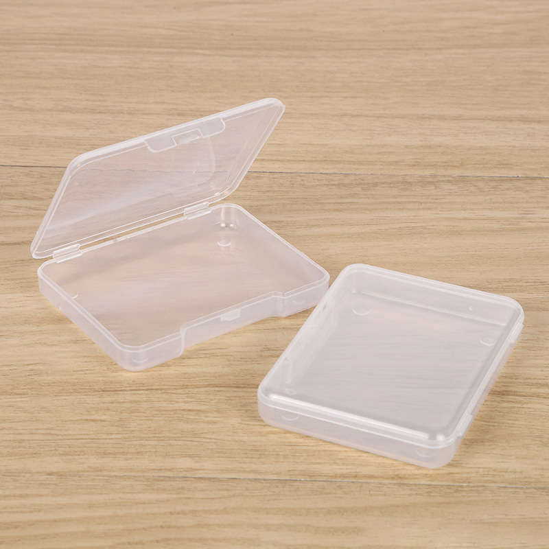 Factory direct PP plastic box rectangular finishing transparent packaging box small material Box white fishing gear storage box