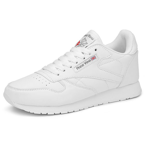 2024 Spring and Autumn Leather Cross-border Couple Forrest Gump Shoes Large Size 46 Size Lightweight Running Shoes AliExpress Foreign Trade Sports Shoes