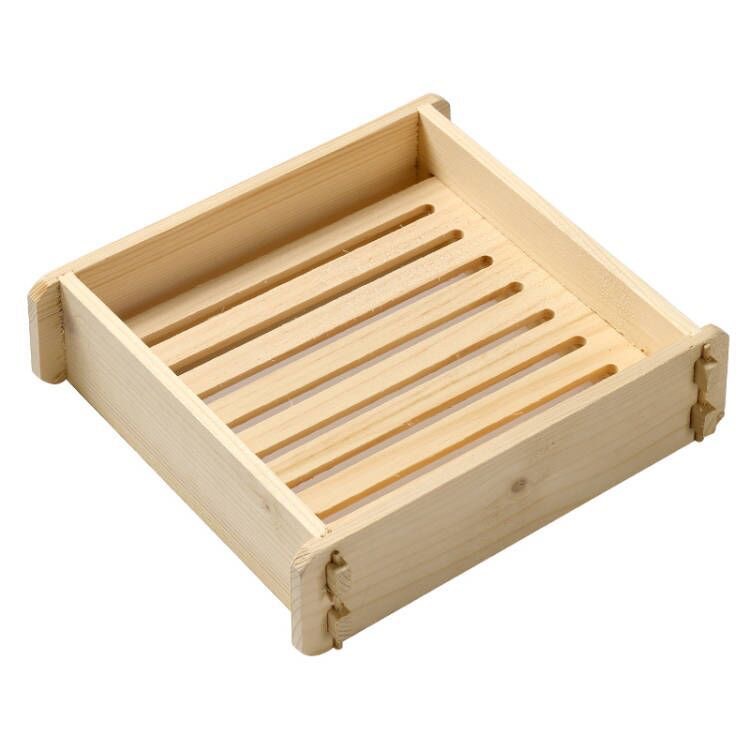 Square wooden steamer rice cake sweet osmanthus cake dim sum wooden cage square solid wood Square small steamer commercial