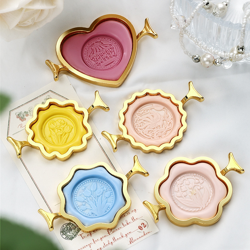 New product wholesale seal ring shape holder fire paint seal ring mold seal head wax grain fire paint setter