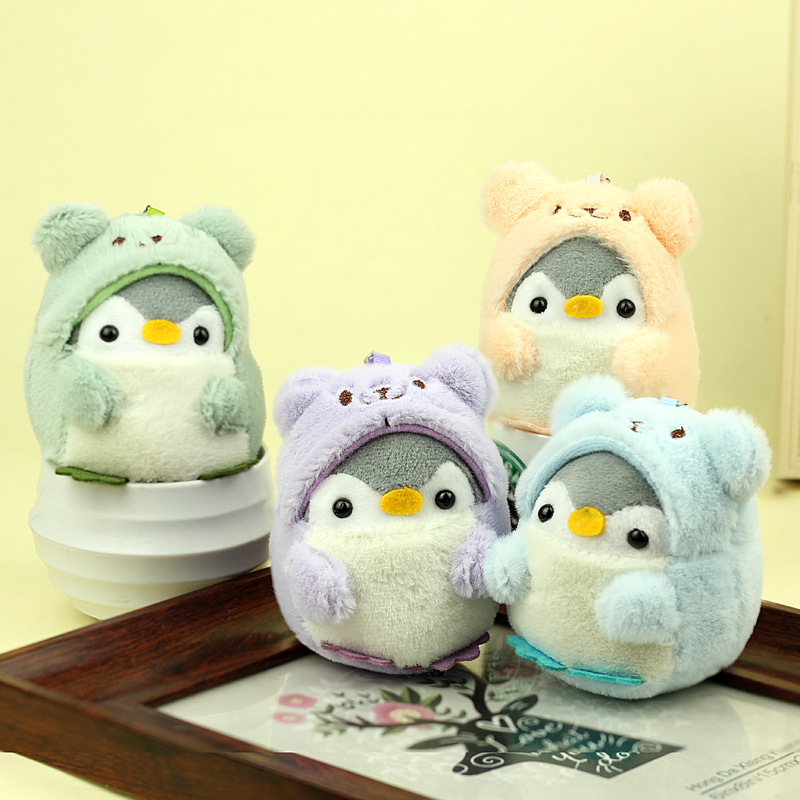 Penguin doll cute change-dressing little penguin Net red explosions plush toy small pendant