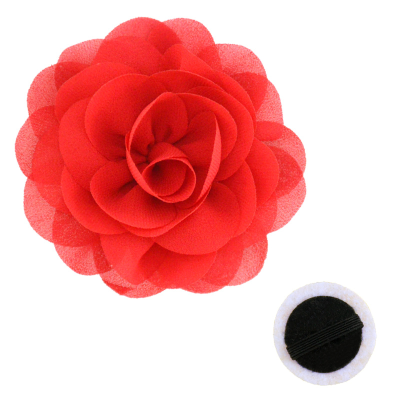 Handmade Chiffon Fabric Flower Pet Collar Accessories Pet Cute Pet Decorative Flowers