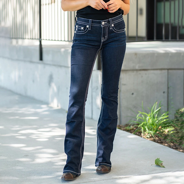 2021 cross-border Europe and the United States Amazon independent station Hot Women's embroidered jeans slim jeans women's trousers
