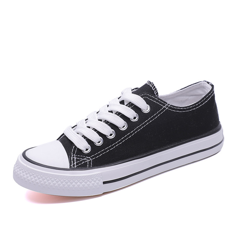 ins Fashionable Korean Style Low-cut Canvas Shoes Women's Classic Evergreen Students Rubber Shoes Sneakers Vintage Harajuku Lovers Shoes