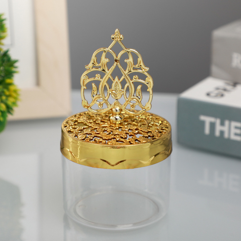 New plastic candy box plated gold transparent packaging decorative box Baby Full Moon candy box gift wholesale