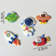 Soft rubber astronaut five-piece set