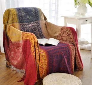 Cross-border Amazon blanket chenille sofa towel Christmas series Red series