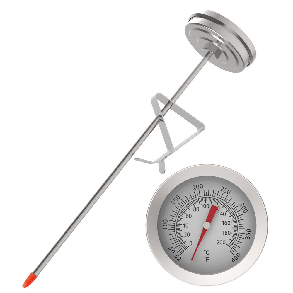 Fryer Thermometer Stainless Steel Kitchen Food Baking Candy Household Thermometer High Temperature Oil Temperature Meter Oil Temperature Meter
