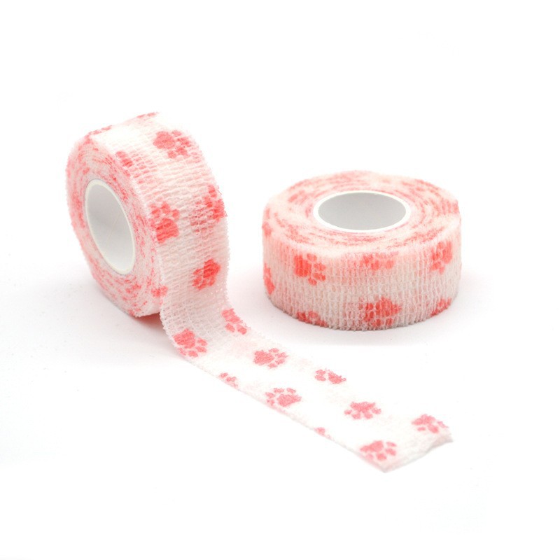 Pet self-adhesive elastic bandage printed non-woven fabric self-adhesive bandage pet medical bandage Pet tattoo bandage