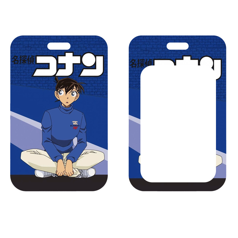 Mobile Phone Lanyard Card Holder Detective Conan Japanese Anime Ribbon Small Hanging Buckle Long Lanyard Combination Detachable Card