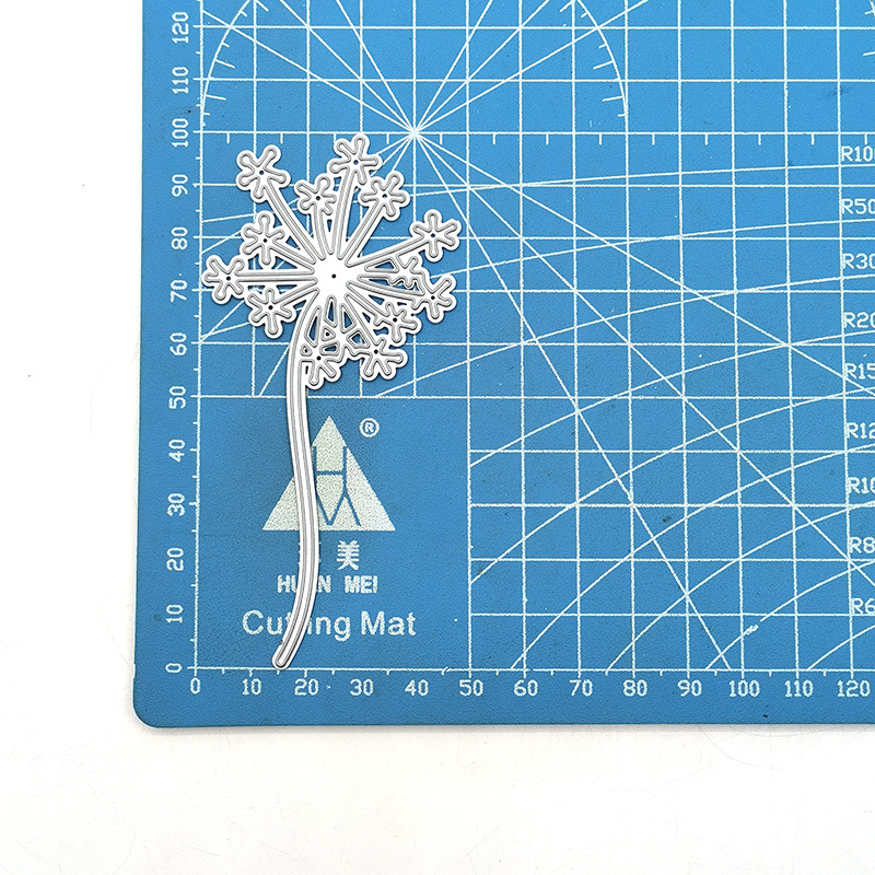 scrapbooking DIY切割刀模 碳钢刀模 压花刀模模板一朵蒲公英